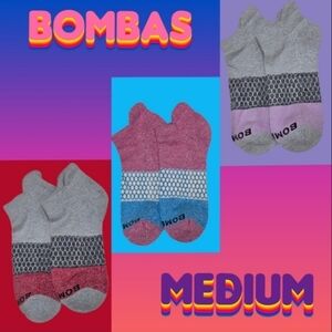 Bombas Ankle Socks 3 Pair BNWT Unisex